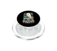 Working The Graveyard Shift Ghost PopSockets PopGrip pour MagSafe