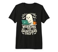 Working The Graveyard Shift Ghost T-Shirt Haut de Gamme
