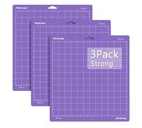 WORKLION Tapis de Découpe StrongGrip: pour Cricut Explore One/Air/Air 2/Maker Lot de 3 tapis, Adhérents Résistants et Antidérapants pour les Projets d'Art et d'Artisanat 30.5 x 30.5 cm(adhésif FORT)