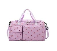Workout Bag, Large Capacity Athletic Duffel, 48x24x27cm/18.9x9.45x10.63 inches Built-in Shoe Compartment, Portable Training Organizer, Travel Gym Accessory, for Women and Girls