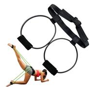 Workout Bands for Legs - Glute Stretching Training Tool with Waist Belt | Adjustable Leg Exercise Bands For Gym Fitness Yoga Pilates Daily Commuting | Apartment Dormitory Home