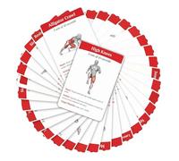 Workout Cards Deck - 3.5 Inch Cards | Waterproof Paper - 36 Strength Training Ca? For Home Gym Outdoor Exercise Muscle Building Workout Guide