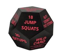 Workout Dice - Exercise Dice, 12-sided Group Training And Fitness Dices, Fun Training Challenges, Suitable For Family Strength Trainingg And For Men Squats Home Gym Sports Athlete Game Exercise Traini