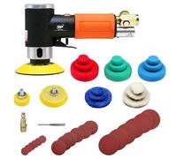 WorkPad Mini polisseuse de voiture, polisseuse pneumatique, WP 25mm 50mm 76mm Ponceuse excentrique Meuleuse d'angle - Léger, facile à utiliser, complet avec accessoires