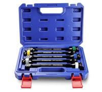 WORKPRO 5 Rallonges de Douilles à Limiteur de Couple, Barres d'Extension | Emmanchement 1/2", 90/110/135/160/190 Nm pour Écrous de Roues, Compatible Clés à Chocs et Clés Dynamométriques
