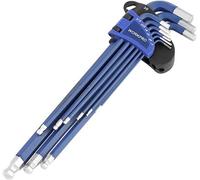 WorkPro 6 pans extérieurs, Tête sphérique Jeu de tournevis 1.5 mm, 2 mm, 2.5 mm, 3 mm, 4 mm, 5 mm, 6 mm, 8 mm, 10 mm 1.5 mm, 2 mm, 2.5 mm, 3 mm, 4 mm, 5 mm, 6