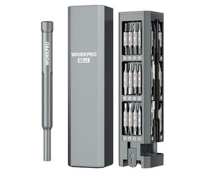 WORKPRO 60 en 1 Tournevis de Précision Portable, Mini Tournevis avec Boîte Magnétique, Kit de Réparation pour Téléphone Portable, Appareil Photo, Lunettes