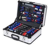 WORKPRO Caisse à Outils Complete Professionnelle avec Mallette en Aluminium, Boite à Outils Complete pour Réparation Dommestique ou