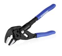 WORKPRO Clé à Pince 180 mm, Pince Multiprise en Acier Cr-V, Serrage Rapide, Ouverture Maximale de 40 mm, Pince-Clé Polyvalente pour Serrage et Ajustement
