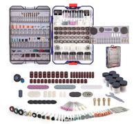 WORKPRO Coffret de 698 Accessoires pour Outil Rotatif, Kit d'Accessoires Universels pour Couper, Meuler, Poncer, Polir, Nettoyer, Percer, Sculpter et Graver