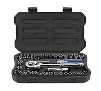 WORKPRO Coffret de Douilles en Cr-V 1/4-inch et 3/8-inch et Clé à Cliquet de Dégagement Rapide (39-Pièce)