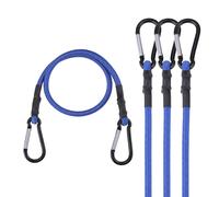 WORKPRO Cordon élastique de 61 cm avec crochet en alliage d'aluminium, lot de 4 sangles robustes en caoutchouc de qualité supérieure, corde élast