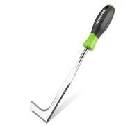 WORKPRO Couteau Désherbeur Fissure en Acier Inoxydable, Désherbeur à Bord Dentelé, Désherbeur pour Enlever Mousse et Mauvaises Herbes, Outil de Jardin de Désherbage Manuel