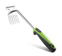 WORKPRO Désherbeur Manuel 6 Dents 380 mm, Arrache-Mauvaises Herbes en Acier Inoxydable avec Poignée Ergonomique Antidérapante, Outil de Jardin pour Désherbage, Mousse, Creusage et Transplantation