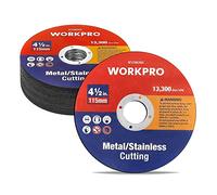 WORKPRO Disque à Tronçonner 20 Pièces, Meules à Tronçonner Ø 115 mm pour Métal, Acier Inoxydable, Accessoires pour Meuleuse d'Angle