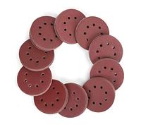 WORKPRO Disques de Ponçage 150 Pièces, Disques Abrasifs de 125mm avec 8 Trous, Grain 60, 80, 100, 120, 150,180, 240, 320, 400, 600 pour Polissage, Dérouillage, Finition