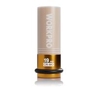 WORKPRO Douille 1/2" 19 mm, Acier CR-MO ouille Professionnelle