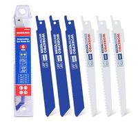 WORKPRO Ensemble de 6 lames de scie sauteuse bimétalliques avec boîte de rangement
