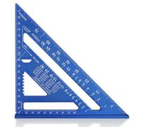 WORKPRO Equerre Menuisier 180 mm, Equerre de Charpentier Triangulaire | Alliage d'Aluminium, Equerre Multifonctionnels pour Bricolage, Outillage, Menuiserie (Métrique)