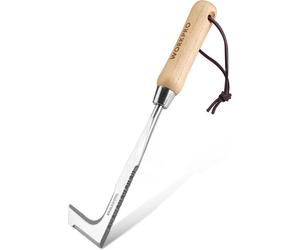 WORKPRO Grattoir à joint, outil de désherbage à bord dentelé avec manche en bois, pour jardinage - 31,5 cm