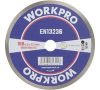 WorkPro GSOSCR-3 Disque à tronçonner diamanté 180 mm 1 pc(s) Céramique, Porcelaine, Marbre, Brique, Verre, pierre à chaux, Granite, Pierre naturelle, Grès
