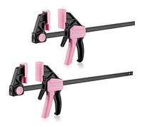 WORKPRO Jeu de 2 Serre-joints à une Main en Acier et Nylon Renforcé