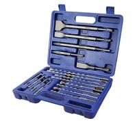 WORKPRO Jeu de Forets et Burins SDS Plus 17 Pièces