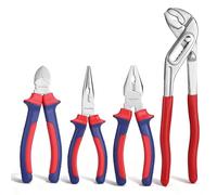 WORKPRO Jeu de Pinces en Acier au Carbone 4 Pièces
