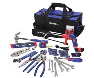 WORKPRO Kit d'Outils 156 Pièces avec Sac Durable