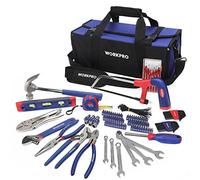 WORKPRO Kit d'Outils 156 Pièces avec Sac Durable, Boîte à Outils Complete Parfait pour Bricolage, Entretien Domestique