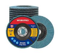 WORKPRO Lot de 10 Disques Abrasifs à Lamelles 125 mm