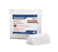 WORKPRO Lot de 100 Bâtons de Colle Chaude 100 x 11mm, Bâtonnets de Colle Transparents Universels pour Pistolet à Colle Chaude, Idéal pour Bricolage, Artisanat, Loisir