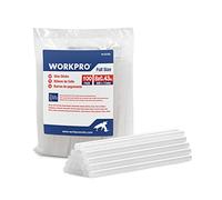 WORKPRO Lot de 100 Bâtons de Colle Chaude 200 x 11mm, Bâtonnets de Colle Transparents Universels pour Pistolet à Colle Chaude, Idéal pour Bricolage, Artisanat, Loisir