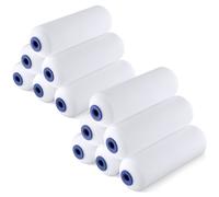 WORKPRO Lot de 12 rouleaux de peinture en mousse de 4 pouces, petit kit de rouleaux de peinture, mini rouleau de peinture pour peindre les murs,