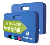 WORKPRO Lot de 2 genouill res extra paisses en mousse souple pour le jardinage, le bain, les entra nements de b b , 44,5 x 28 x 3,8 cm, bleu