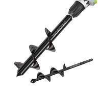 WORKPRO Lot de 2 tarières de jardin pour perceuse à main sans fil - 8 x 30 cm et 4 x 22 cm