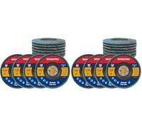 WORKPRO Lot de 20 Disques Abrasifs à Lamelles 125 mm, Grain 40-60-80-120
