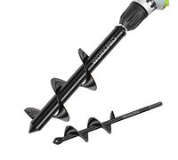 WORKPRO Mèche Jardin Tarière Ø 80 et Ø 40 mm 2 Pièces, Forets de Jardin en Spirale, Outil de Plantation Pratique pour Faire Rapidement Trou et Planter des Fleurs Arbres Arbustes