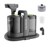 WORKPRO Nettoyeur de Tapis 450W, Shampouineuse Canape, Nettoyeur Moquettes avec Double Réservoirs 1,6L+0,75L, 13kPa, 75dB, 2 Buses pour Voiture, Animaux et Tissus d'Ameublement