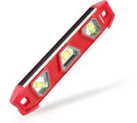 WORKPRO Niveau à bulle magnétique mini torpédo avec 3 niveaux 45°/90°/180° - 23 cm