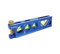 WORKPRO Niveau torpedo, magnétique, Verti. Site 4 fioles pour cintrage de conduits, construction en alliage d'aluminium, 16,5 cm