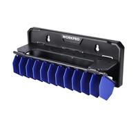 WORKPRO Organiseur d'Outils Pliable 34 cm, Rangement Mural pour Tournevis et Pinces, Boîte de Rangement pour Outils, Support de Rangement pour Tournevis et Pinces (Outils Non Inclus)