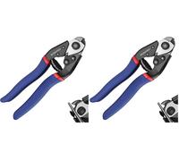 WORKPRO Pince Coupe-Câbles Forgé 190mm, Pince Coupante de Câble Métalliques, Mâchoire Durcie en Cr-V, Couper des Fils d'Acier Jusqu'à 6,5mm, Câbles, Cordes, Fils d'acier, Ressorts (Lot de 2)
