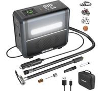 WORKPRO Compresseur à Air Portatif 12 V, Gonfleur Pneu Voiture 150 PSI