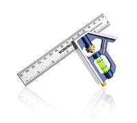 WORKPRO Règle d'angle de Combinaison, Equerre à Combinaison 150mm