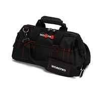 WORKPRO Sac à Outil avec Multi Poches et Grande Capacité de 42*23*22CM, Sac Porte-Outils avec Bandoulière Réglable pour Electricien, Bricoleur