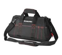 WORKPRO Sac à Outil avec Multi Poches et Grande Capacité de 42*23*22CM, Sac Porte-Outils avec Bandoulière Réglable pour Electricien, Bricoleur