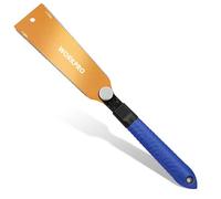 WORKPRO Scie Japonaise 210 mm, Scie à Main Double Face, 7-9/18 TPI | Scie à Traction avec Poignée Ergonomique en Hêtre, Lame Flexible Remplaçable SK5, Scie Japonaise Menuisier pour bois
