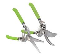 WORKPRO Sécateur de Jardin et Sécateur à Fleurs 2 Pièces, Lame Tranchante, Ciseaux de Jardin Coupe Rapide pour Branche, Fleur, Broussailles