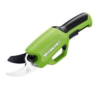 WORKPRO Sécateur Électrique 7,2 V, Professionnel Secateur Electrique avec Lames en SK5, Batterie 2000 mAh, Diamètre de Coupe de 19 mm pour Jardins, Branches et Arbres Fruitiers